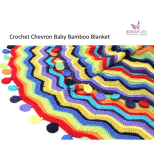 wx001 Chevron Baby  Blanket